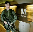 The Washington, DC subway after the London attacks 