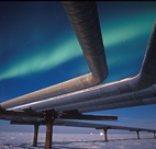 A full moon helps illuminate the Alaskan ... 