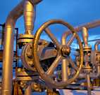Valves of gas-holder in Ukraine 