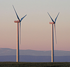 Wind turbines in Oregon 