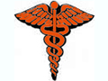 The caduceus, a symbol of the medical profession.