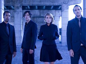 The band Metric. Pictured: Joules Scott-Key, Josh Winstead, Emily Haines, and James Shaw. The band Metric. Pictured: Joules Scott-Key, Josh Winstead, Emily Haines, and James Shaw.