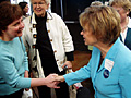 Patty Wetterling greets supporters
