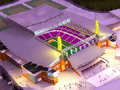 Vikings stadium shown with roof
