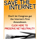 SavetheInternet.com offers banner ads such as ... 