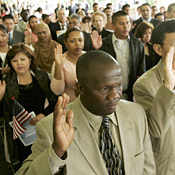 Immigrants from about 42 different countries ... 