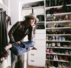 Producer Amanda Demme in the closet at her Los ... 