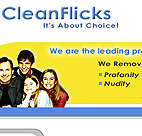 CleanFlicks web page 
