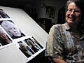 Leslie Bowman, with photos of her subject