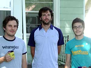 Members of the band Tapes 'n Tapes. Left to right: Matt Kretzmann, Erik Applewick and Jeremy Hanson. Members of the band Tapes 'n Tapes. Left to right: Matt Kretzmann, Erik Applewick and Jeremy Hanson.