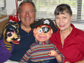 Nancy Mitchell and Jack Gebhardt with some of thei