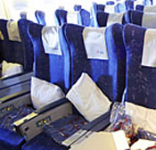 Empty airplane awaits passengers 