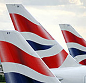 British Airways planes at London's Heathrow ... 