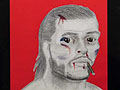 Scarred self-portrait