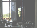 The dining room at Cue restaurant.