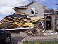 Tornado damage in Rogers