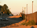 A section of the U.S.-Mexico border fence