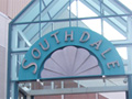 The southwest entrance to the mall