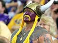 Vikings fans at the Metrodome