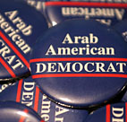 'Arab American Democrat' buttons 