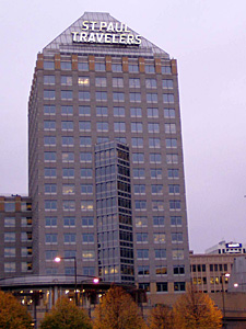 St. Paul Travelers says the big bright sign crowning the St. Paul ...