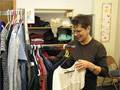 Shopping for work clothes