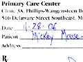 Hand-written prescription