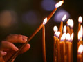 lighting candles