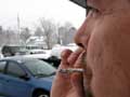 A smoker's drag