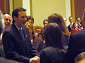 A gubernatorial greeting