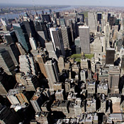 Aerial view of New York City 