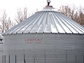 Grain bin on the Albin farm