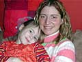 Nicky Inskeep and her daughter, Kirsten, at home