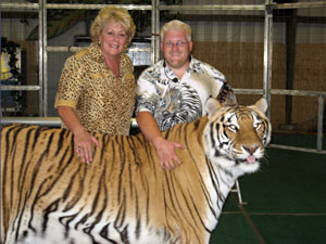 Lion tamer Clayton Rosaire 