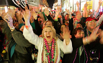 New Orleans Mardi Gras revelers in 2006 (Robyn ... 