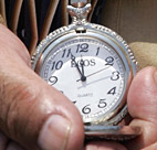 A man in Lima, Peru changes time on his ... 