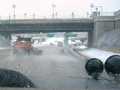 Plows on the road