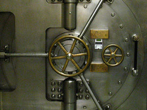 Bank safe 
