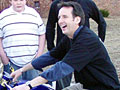 Pawlenty on a chopper