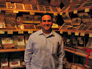 Jorge Armanteros in his humidor 