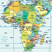 Africa political map 
