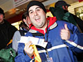 Happy ticket buyer