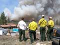 An active fire