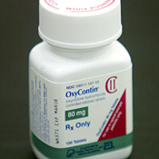 Bottle of OxyContin 