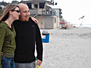 Tiffany and Mike at the beach 