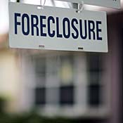 Foreclosure sign 