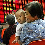 An elderly Chinese woman who spends her ... 