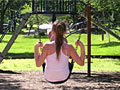 Girl on a swing