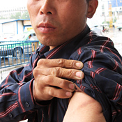Former slave laborer Pan Zhifeng 