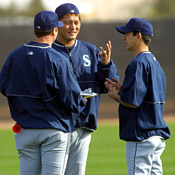 Seattle Mariners pitcher Kazuhiro Sasaki talks ... 